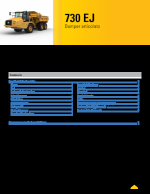 Съчленени самосвали Caterpillar 730 EJ