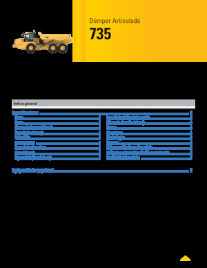 Съчленени самосвали Caterpillar 735-04A