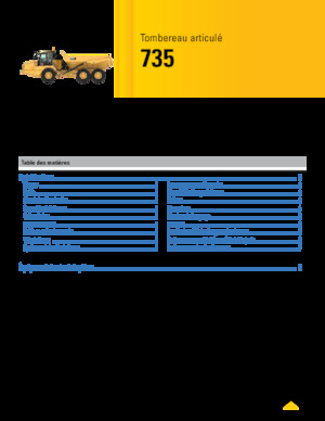 Съчленени самосвали Caterpillar 735-04A