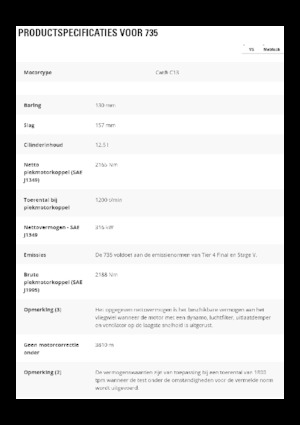 Съчленени самосвали Caterpillar 735-04A