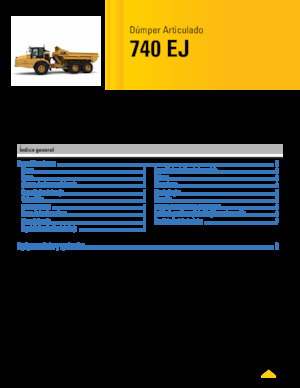 Съчленени самосвали Caterpillar 740 EJ