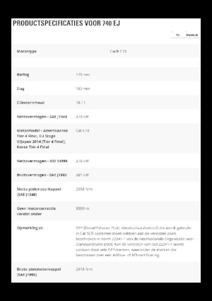 Съчленени самосвали Caterpillar 740 EJ