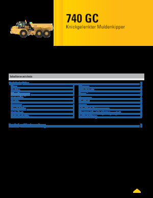 Съчленени самосвали Caterpillar 740 GC