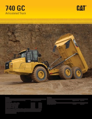 Съчленени самосвали Caterpillar 740 GC