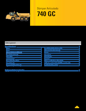 Съчленени самосвали Caterpillar 740 GC