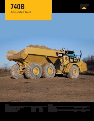 Съчленени самосвали Caterpillar 740B