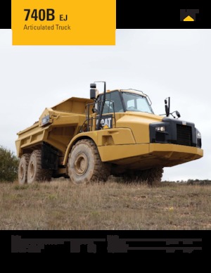 Съчленени самосвали Caterpillar 740B-EJ
