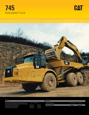 Съчленени самосвали Caterpillar 745