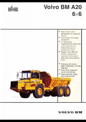 Съчленени самосвали Volvo A 20 6x6