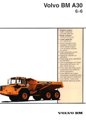 Съчленени самосвали Volvo A 30  6x6