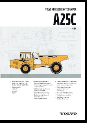 Съчленени самосвали Volvo A25C 4x4