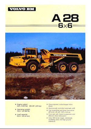 Съчленени самосвали Volvo A28 (6x6)