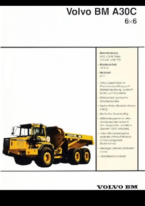 Съчленени самосвали Volvo A30C 6x6