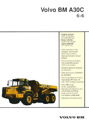 Съчленени самосвали Volvo A30C 6x6