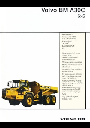 Съчленени самосвали Volvo A30C 6x6
