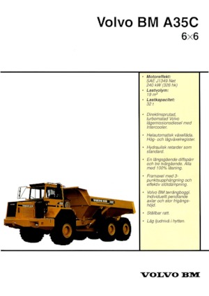 Съчленени самосвали Volvo A35C 6x6