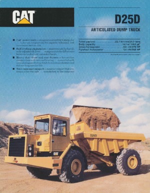Съчленени самосвали Caterpillar D 25 D