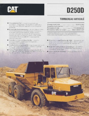 Съчленени самосвали Caterpillar D250D