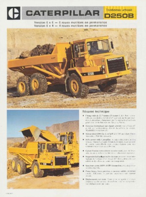 Съчленени самосвали Caterpillar D250B