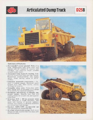 Съчленени самосвали Caterpillar D25B