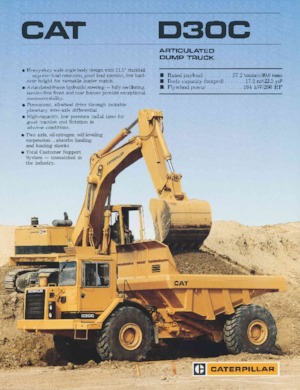 Съчленени самосвали Caterpillar D30C