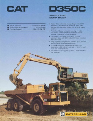 Съчленени самосвали Caterpillar D350C