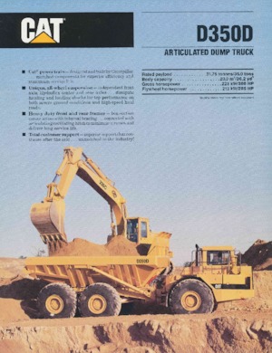 Съчленени самосвали Caterpillar D350D