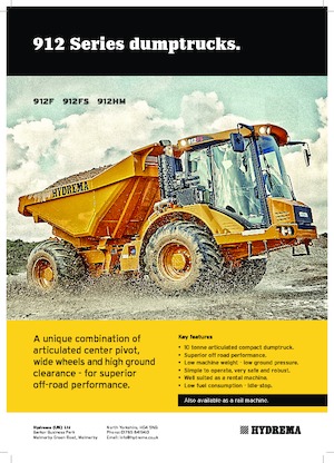 Съчленени самосвали Hydrema 912F