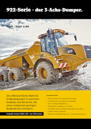 Съчленени самосвали Hydrema 922F