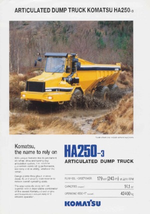 Съчленени самосвали Komatsu HA250-3