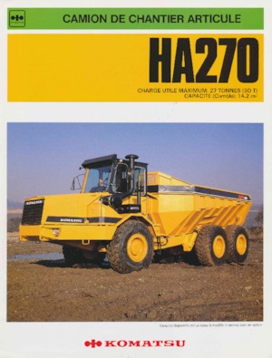 Съчленени самосвали Komatsu HA270