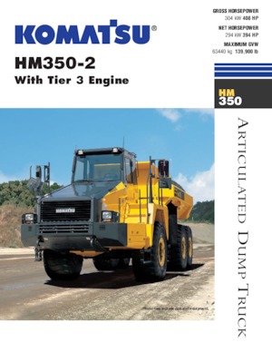 Съчленени самосвали Komatsu HM350-2