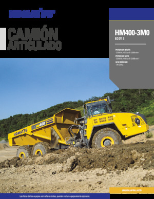Съчленени самосвали Komatsu HM400-3M0
