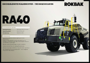Съчленени самосвали Rokbak RA40
