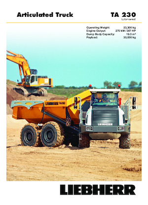 Съчленени самосвали Liebherr TA 230