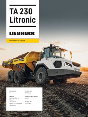 Съчленени самосвали Liebherr TA 230 Litronic