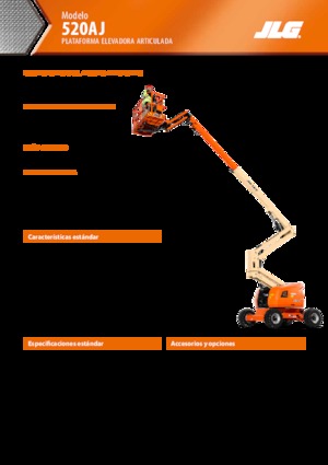 Колесни повдигачи с подвижна стрела JLG 520AJ