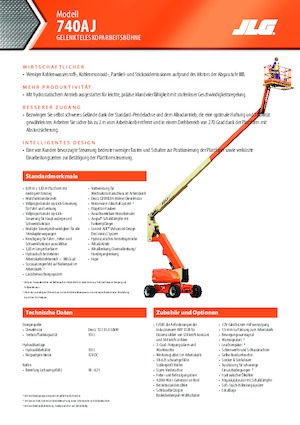 Колесни повдигачи с подвижна стрела JLG 740AJ