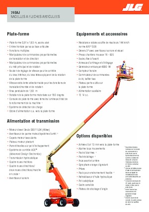 Колесни повдигачи с подвижна стрела JLG 740AJ