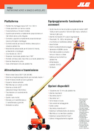 Колесни повдигачи с подвижна стрела JLG 740AJ