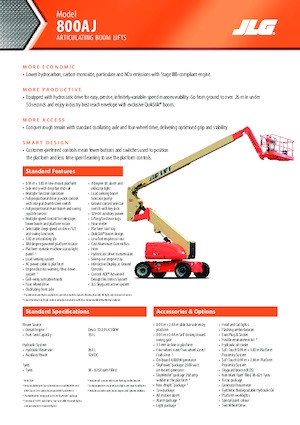 Колесни повдигачи с подвижна стрела JLG 800AJ