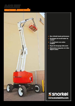 Колесни повдигачи с подвижна стрела Snorkel A62JRT