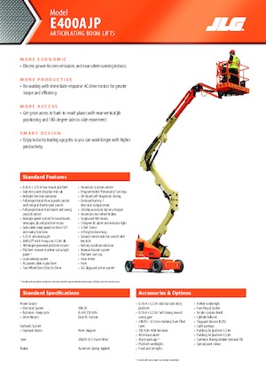 Колесни повдигачи с подвижна стрела JLG E400AJP