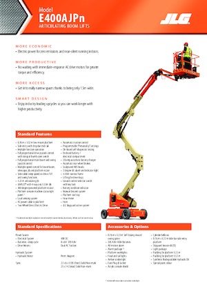 Колесни повдигачи с подвижна стрела JLG E400AJPN
