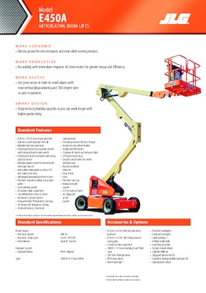 Колесни повдигачи с подвижна стрела JLG E450A