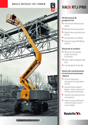 Колесни повдигачи с подвижна стрела Haulotte HA26 RTJ PRO