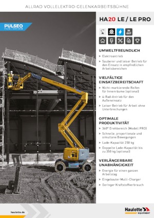 Колесни повдигачи с подвижна стрела Haulotte HA20 LE PRO