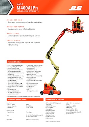 Колесни повдигачи с подвижна стрела JLG M400AJPN