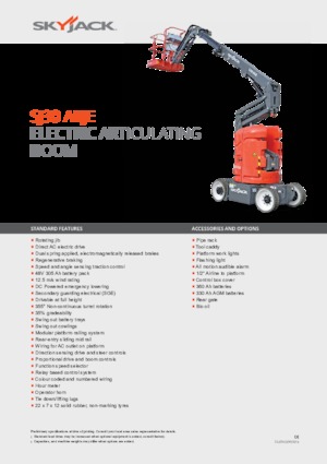 Колесни повдигачи с подвижна стрела Skyjack SJ 30 ARJE