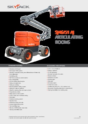 Колесни повдигачи с подвижна стрела Skyjack SJ 51 AJ